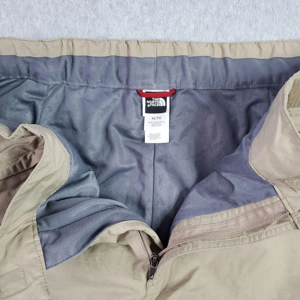 The North Face Snow Pants Mens 38,x32 Beige HyVent Waterproof Zip Vents Ski